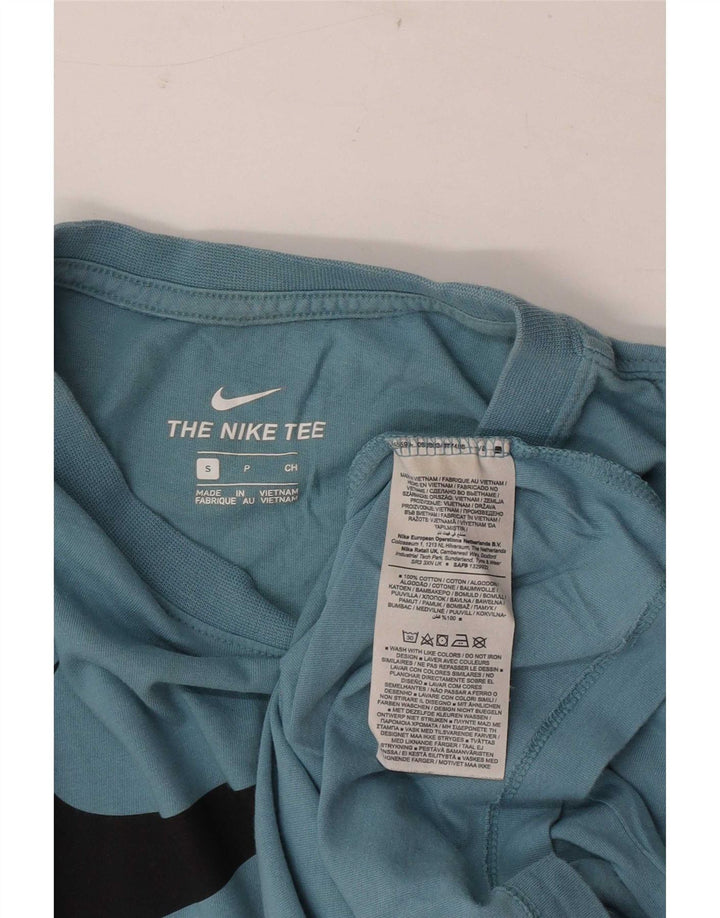 Nike grafisk t-shirt top til mænd, lille blå bomuld