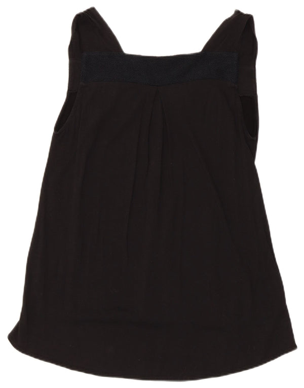 Top cu tunică fără mâneci pentru femei Zara UK 12 Medium Negru