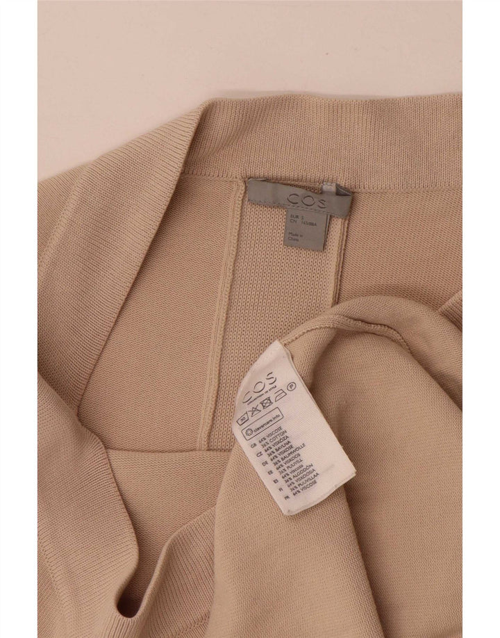 Cos Womens Oversized Shift Dress UK 10 Small Beige Viscose