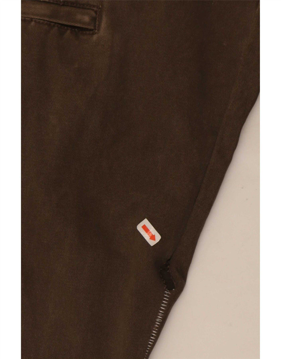 Bromfield Mens Straight Cargo Trousers IT 48 Medium W30 L27 Brown Cotton