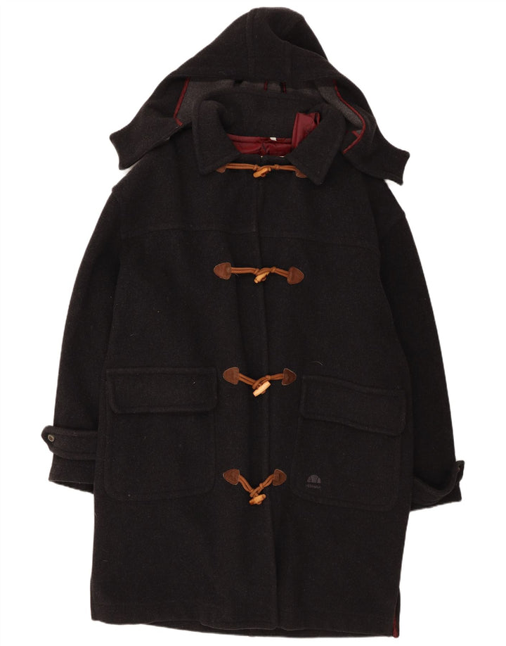 Montgomery oversize con cappuccio da donna Ellesse IT 54 3XL Lana nera