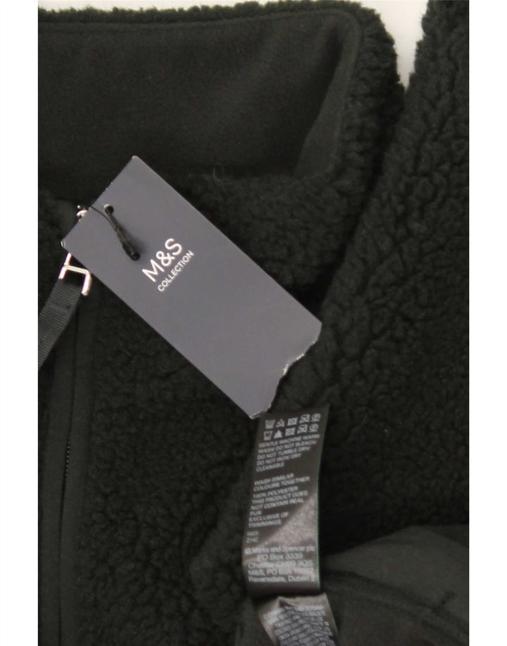 Jaqueta de lã feminina Marks & Spencer UK 20 2XL poliéster verde