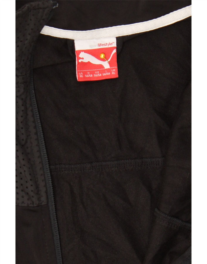 Puma Mens Tracksuit Top Jacket XL Black Spotted