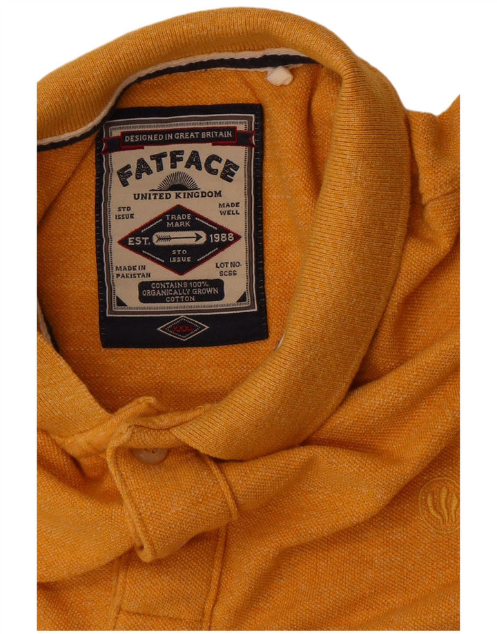 Fat Face Mens Polo Shirt 3XL Yellow Cotton