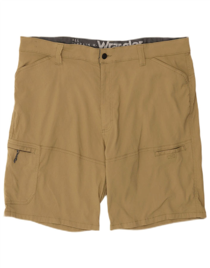 Wrangler Mens Cargo Shorts W40 XL Beige Nylon