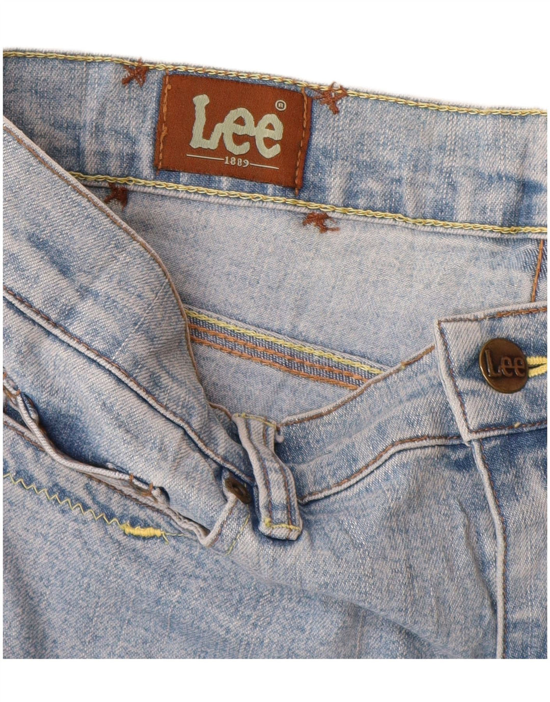 Jeans corti Lee da donna W32 L24 Blu