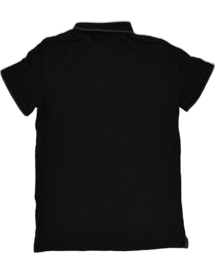 MOUNTAIN WAREHOUSE Polo para hombre pequeño de algodón negro