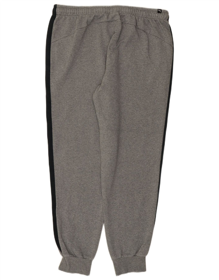 Puma Mens Tracksuit Trousers Joggers 2XL Grey Colourblock Polyester