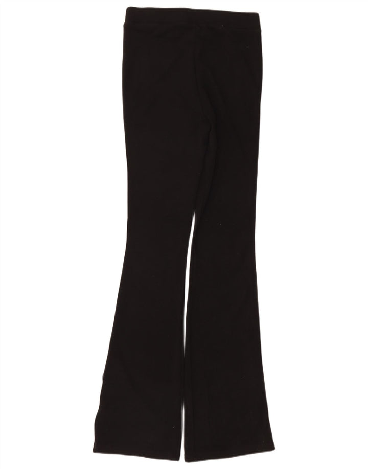 Zara Womens Flare Tracksuit Trousers Medium Black Polyamide
