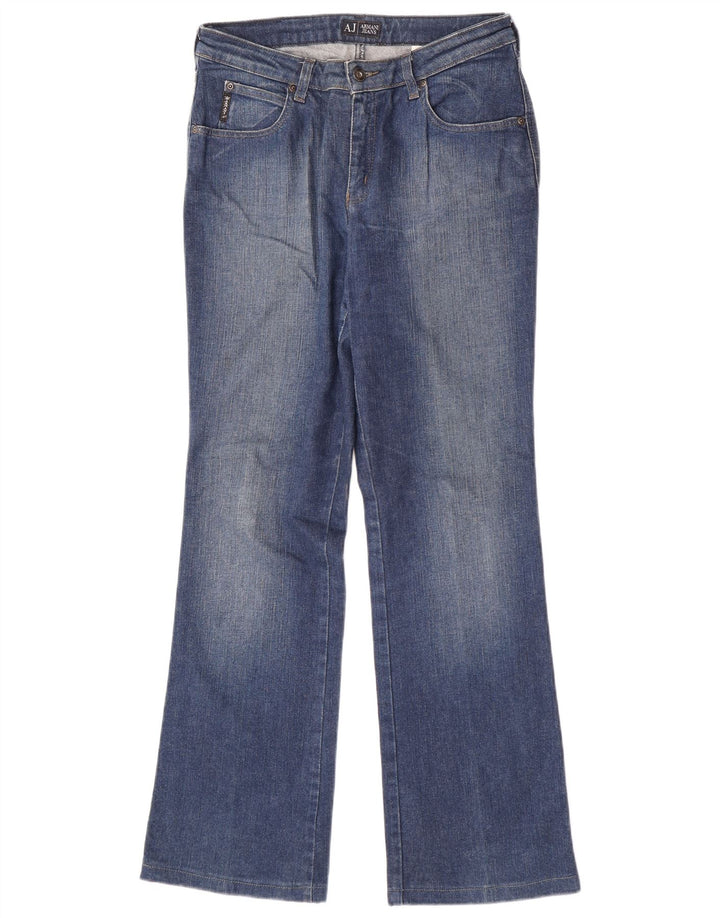 Armani Womens Bootcut Jeans W31 L31 Blue Cotton