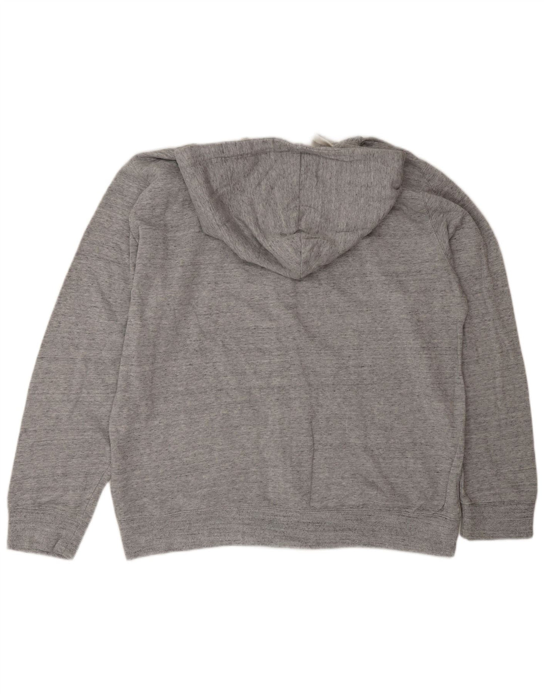 Celio Mens Zip Hoodie Sweater 2XL Grey Flecked Cotton