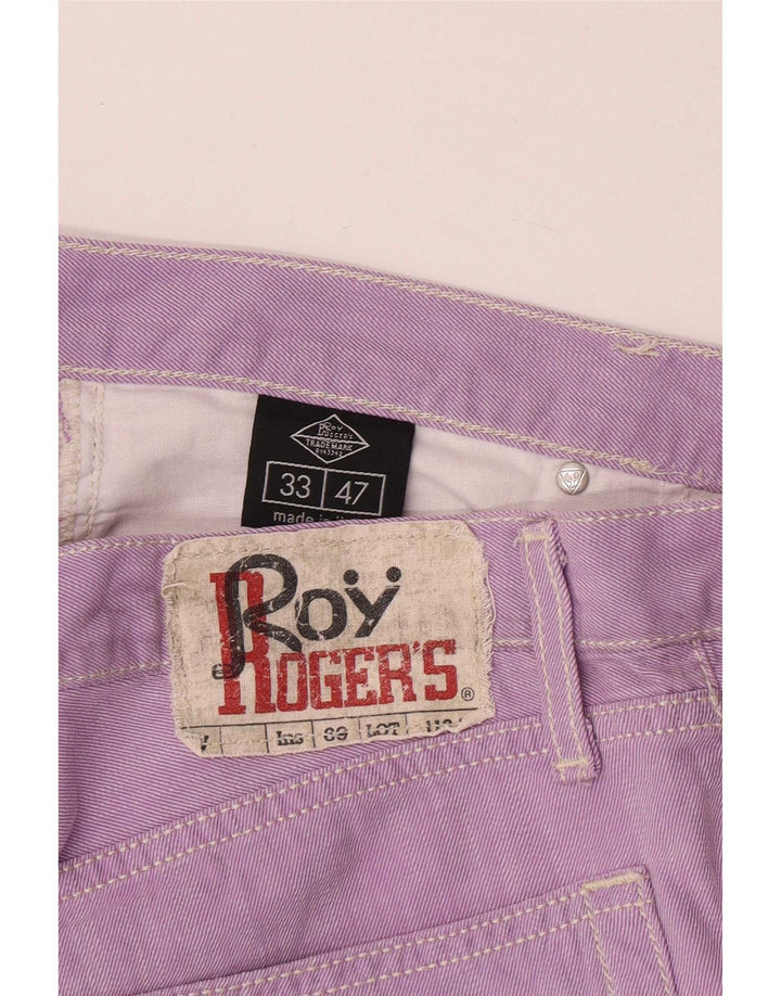 Roy Rogers Womens Slim Jeans  W33 L32 Purple Cotton