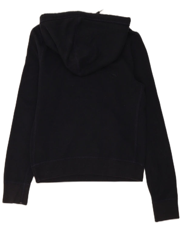 Pulover Abercrombie & Fitch pentru femei, cu capota cu grafică, UK 12, bumbac mediu negru