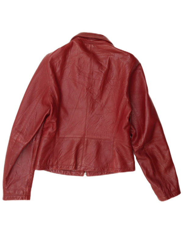 Mays Γυναικείο Δερμάτινο Μπουφάν IT 42 Medium Red