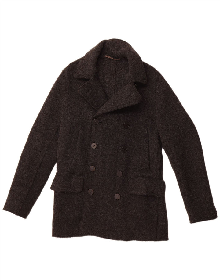 PRENTISS Caban en tricot pour homme IT 50 Large laine grise