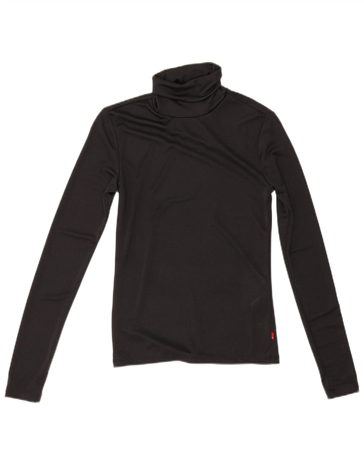 Levi's Womens Top Long Sleeve UK 6 XS Black Polyester