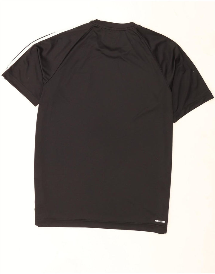 Maglietta Adidas Aeroready da uomo, grande, in poliestere nero