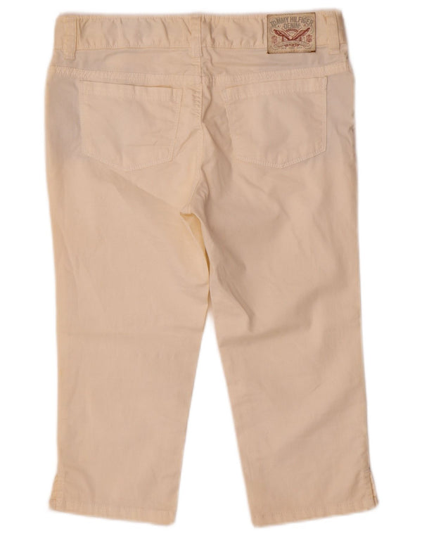 Pantaloni Capri per ragazze Tommy Hilfiger 13-14 anni W28 L16 Cotone Beige