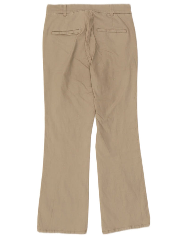 Женские брюки чинос Massimo Dutti Bootcut США 4, маленькие W26 L25, бежевый хлопок