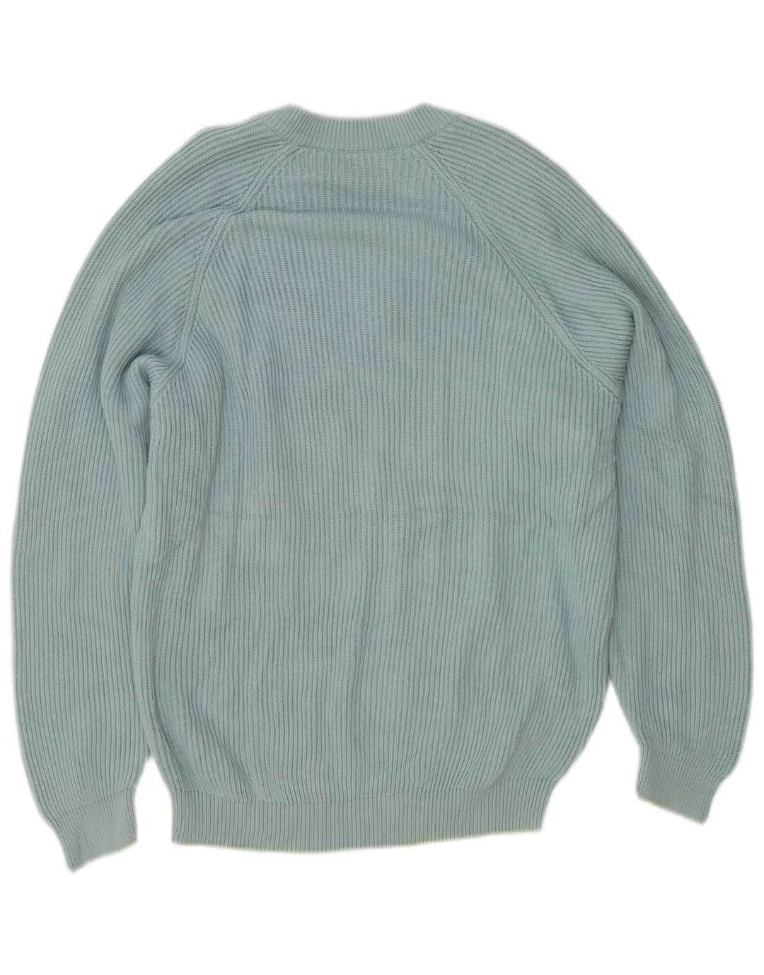 Stefanel Womens V-Neck Jumper Sweater UK 16 Large Blue
