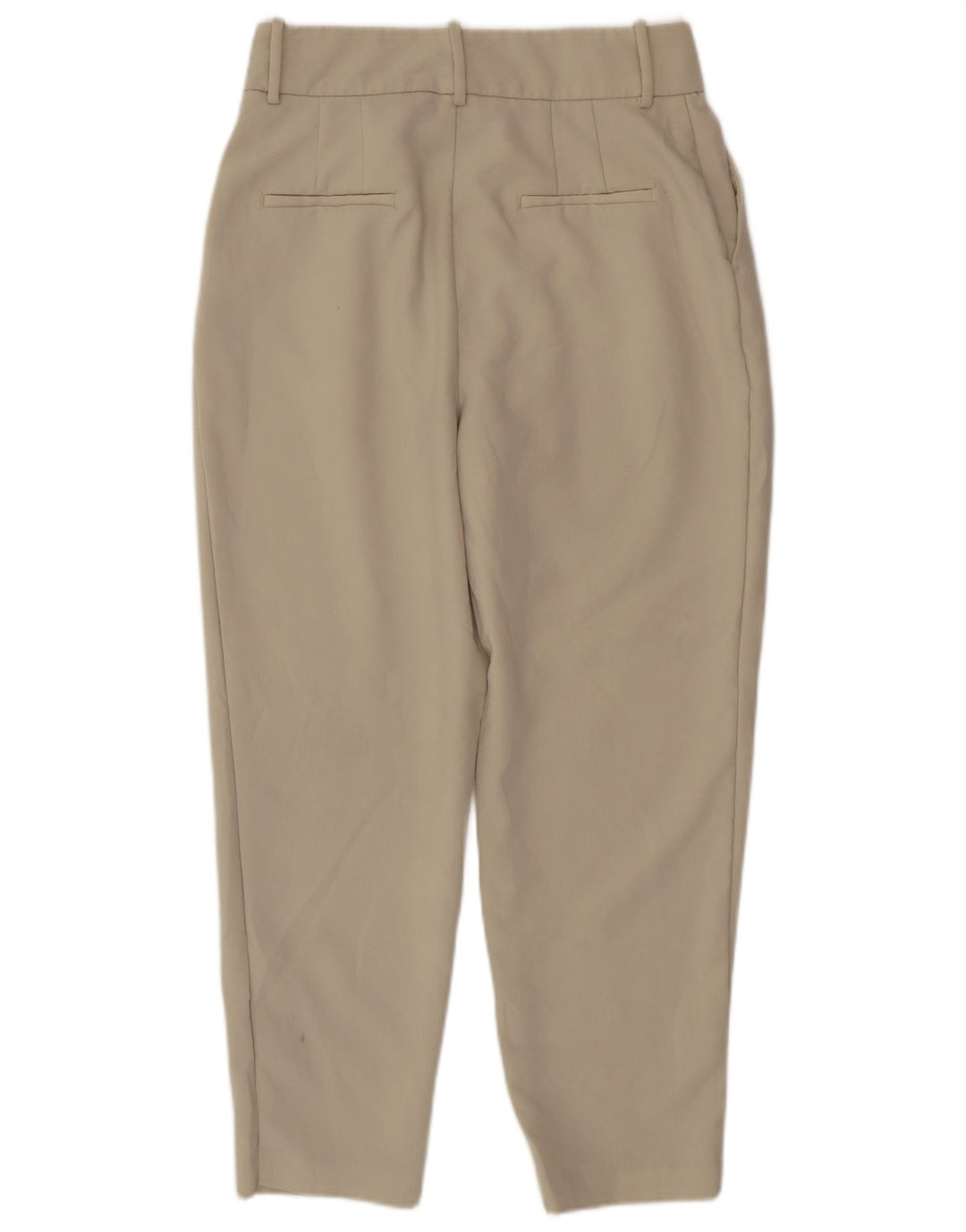 Zara Damen-Anzughose, schmal zulaufend, Größe L, W30, L26, Beige, Polyester