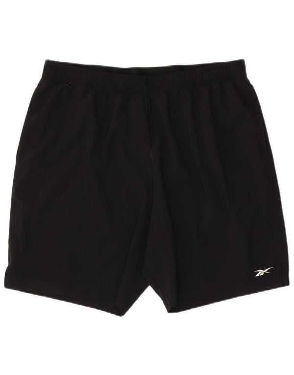 Reebok Mens Speedwick Sport Shorts 2XL Black Polyester