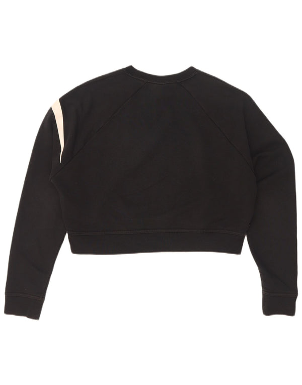 Nike Sweat-shirt court surdimensionné pour femme UK 6 XS Noir