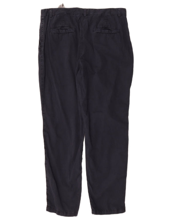 Marks & Spencer Regular Chino Bukser til kvinder UK 14 Large W34 L28 Navy Blue