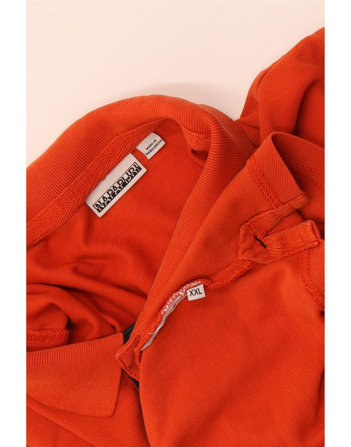 Napapijri Mens Polo Shirt 2XL Orange