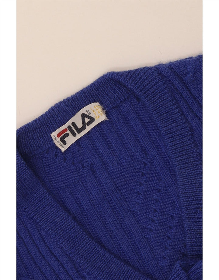 Maglione Cardigan Donna Fila IT 44 Blu Medio