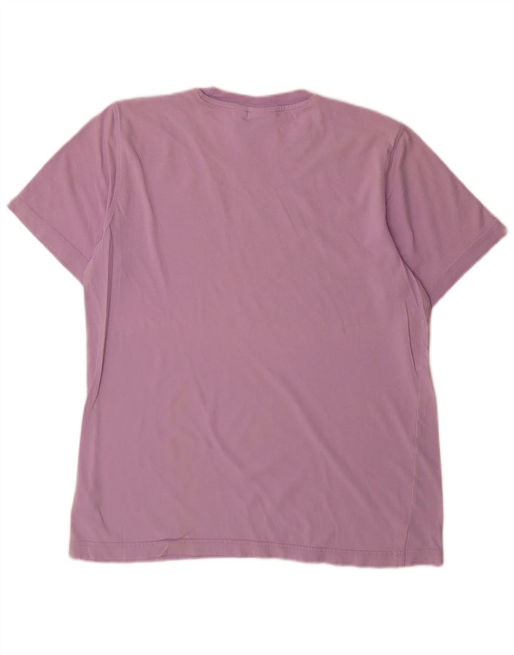 Adidas Mens Graphic T-Shirt Top Medium Purple Cotton