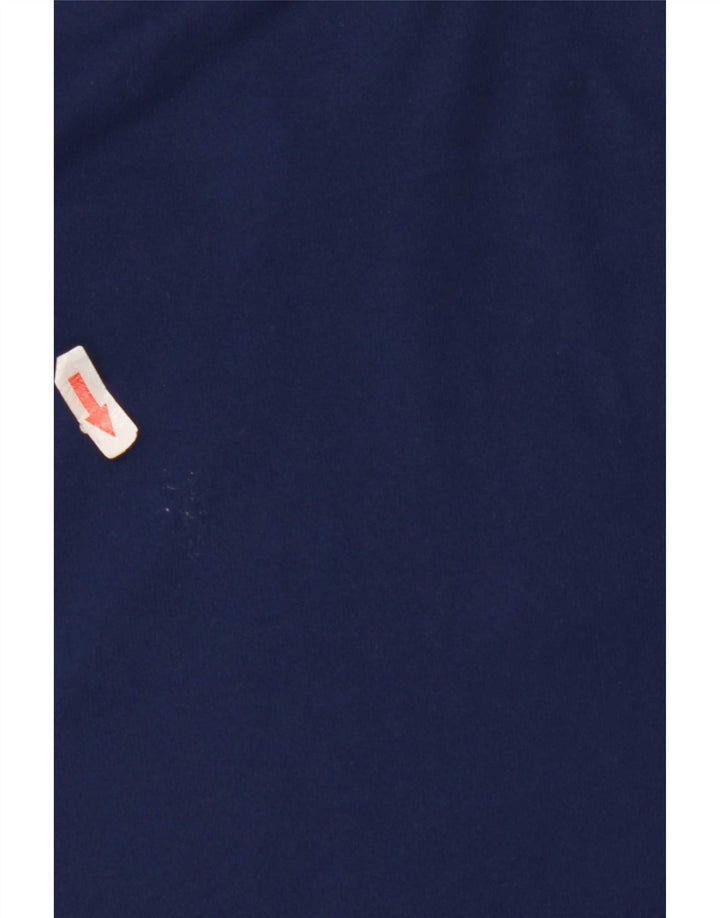 Adidas Herre Climalite T-Shirt Top Medium Marineblå Colourblock Polyester