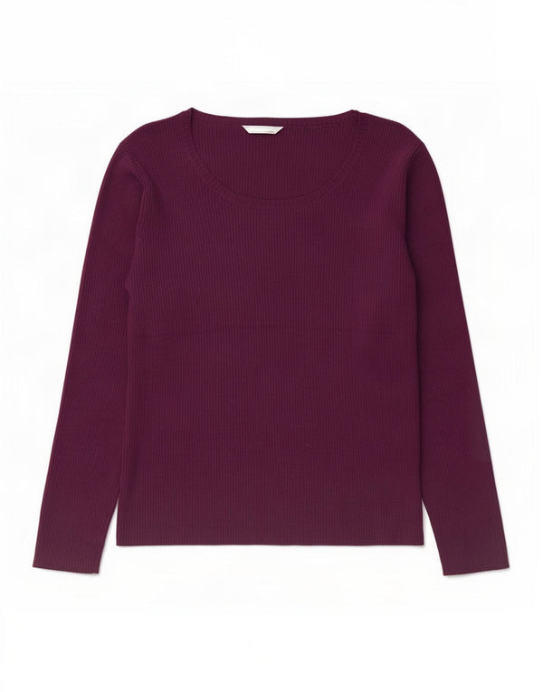 Marks & Spencer ženska majica dugih rukava St. Michael UK 20 2XL ljubičasta akril