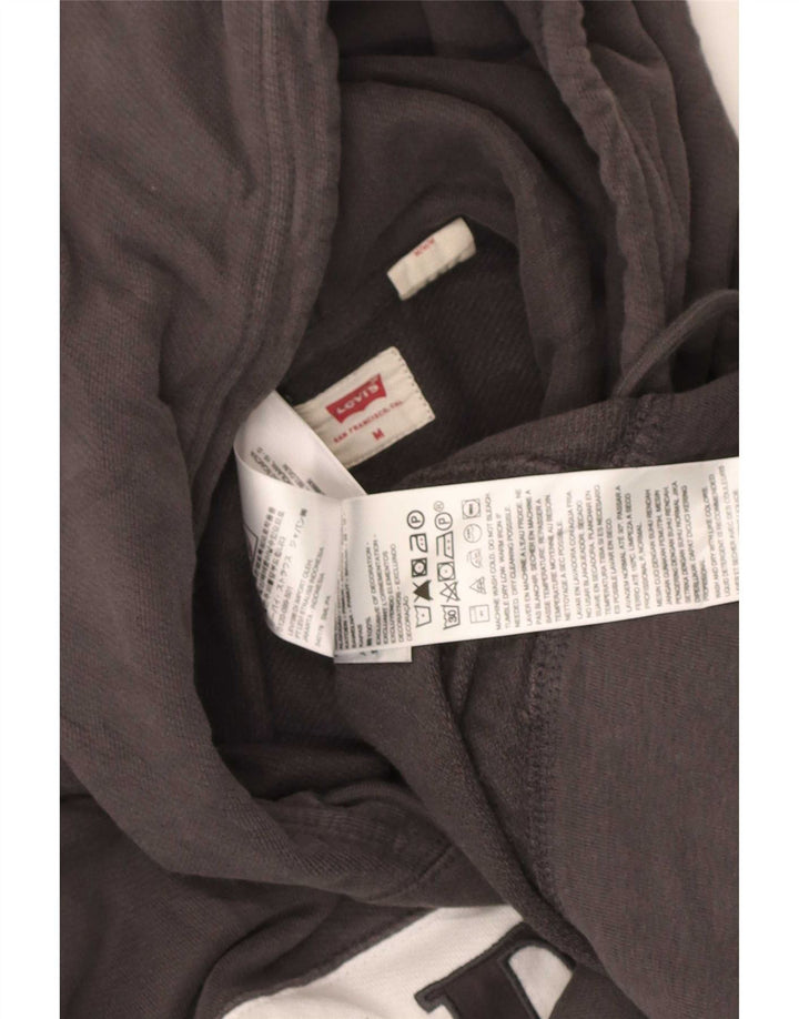 Maglione con cappuccio grafico da uomo Levi's in cotone color block grigio medio