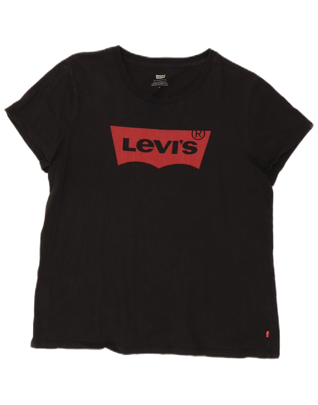 Levi's Damen-T-Shirt in Übergröße mit Grafik, UK 14, mittelschwarz, Baumwolle