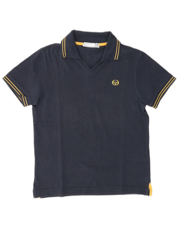 Damska koszulka polo Sergio Tacchini UK 12, średnia, granatowa, bawełniana