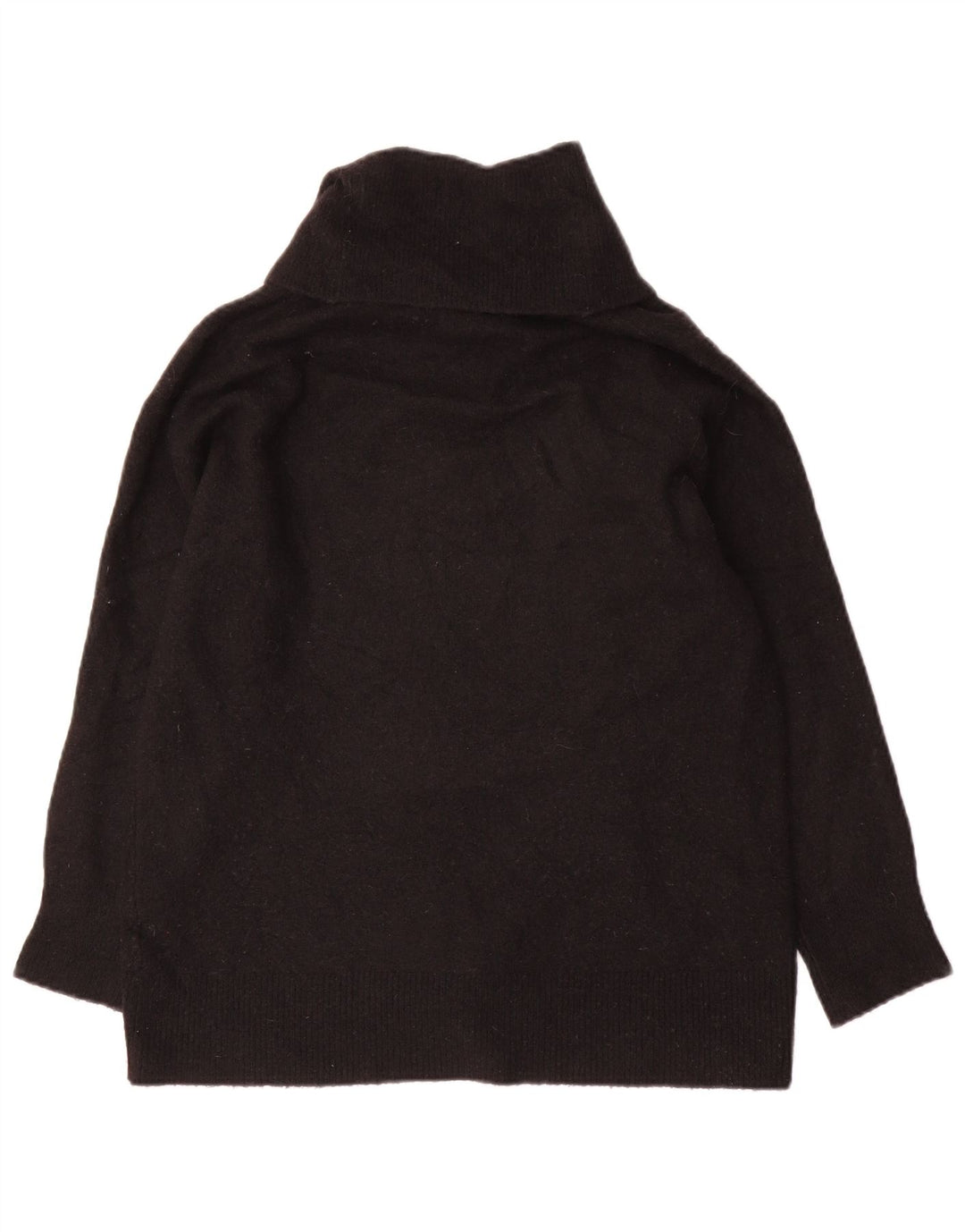 Massimo Dutti Damen-Pullover mit Rollkragen, übergroß, Gr. 10, Größe S, Schwarz