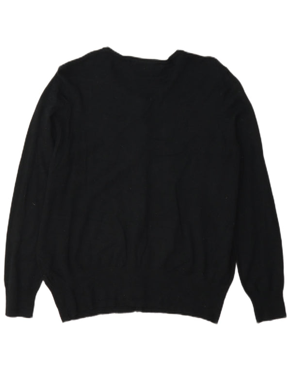 Marks & Spencer Dame Cardigan Sweater UK 16 Large Black Viscose