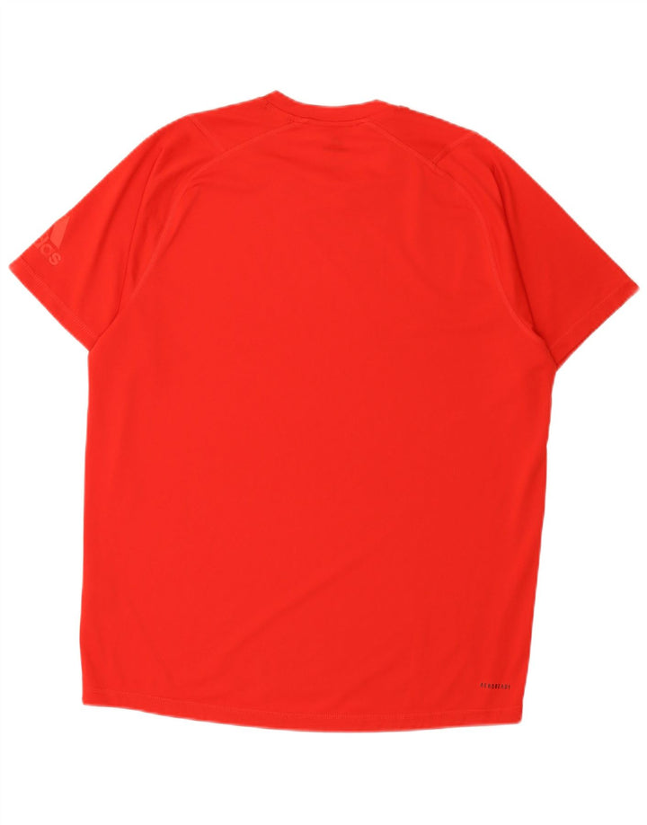 Adidas Mens Aeroready Graphic T-Shirt Top Large Red Polyester