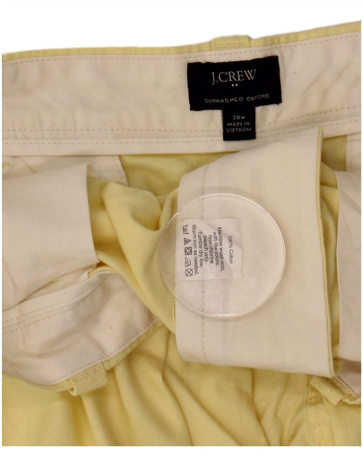 J. CREW Mens Chino Shorts W30 Medium  Yellow Cotton