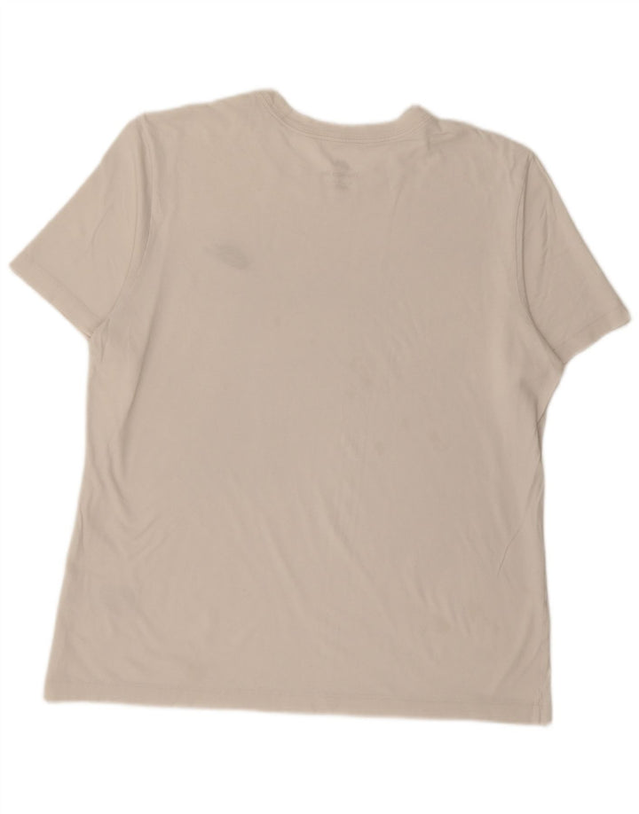 NIKE Herren T-Shirt Top Large Weiß Baumwolle