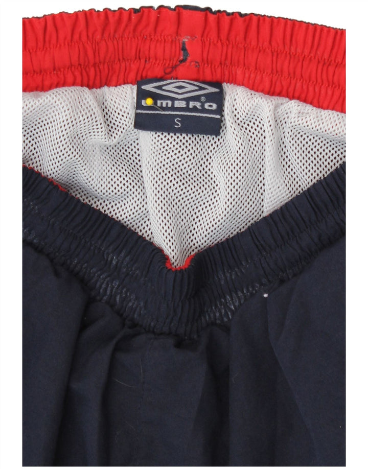 Umbro Mens Graphic Swimming Shorts Small  Navy Blue Colourblock