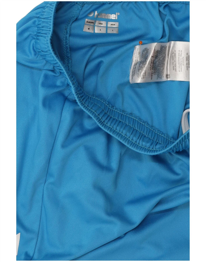 Pantaloni scurți sport grafic HUMMEL pentru bărbați, poliester mici, albastru
