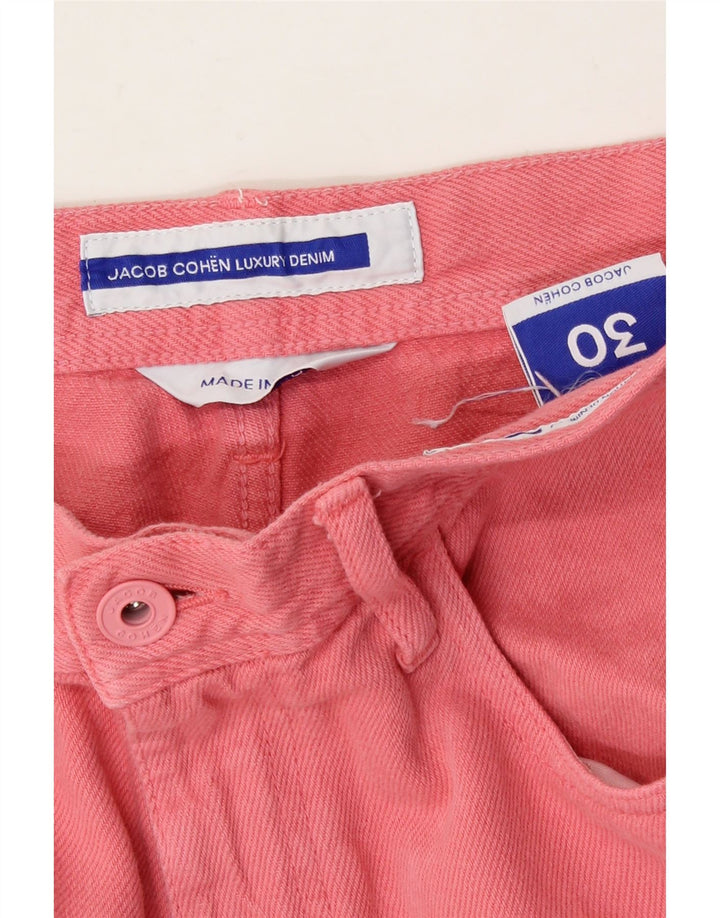 JACOB COHEN Womens Straight Jeans W30 L26 Pink Cotton Vintage Jacob Cohen and Second-Hand Jacob Cohen from Messina Hembry 