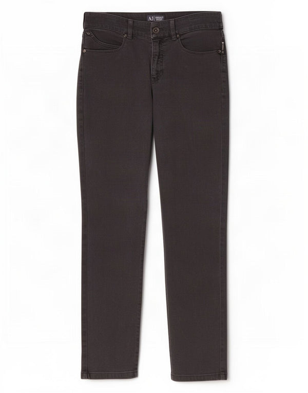 Женские узкие джинсы Armani W27 L28 Серые хлопковые