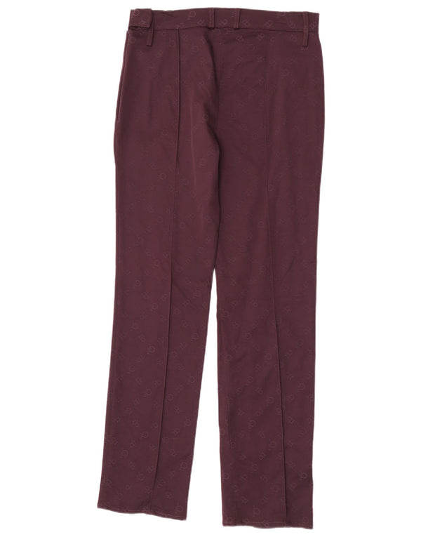 Roccobarocco Womens Abstract Pattern Casual Trousers IT 44 Medium W30 L30 B