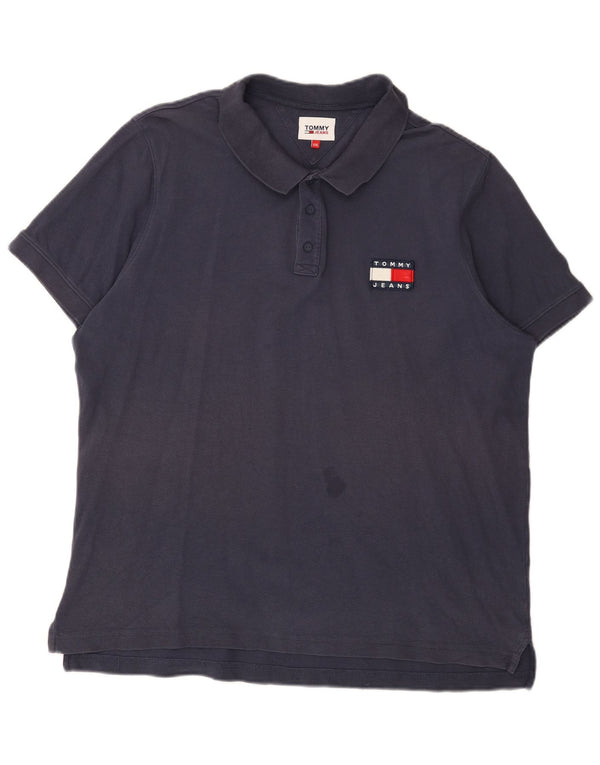Camisa polo masculina Tommy Hilfiger 2XL azul marinho