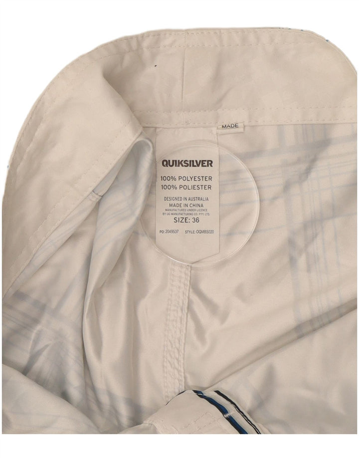 Quiksilver Badeshorts til mænd store blå ternet polyester