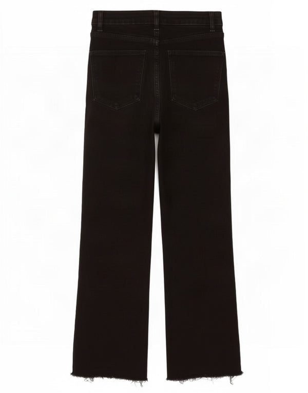 Zara Vaqueros Cortos Mujer EU 36 XS W26 L24 Negro