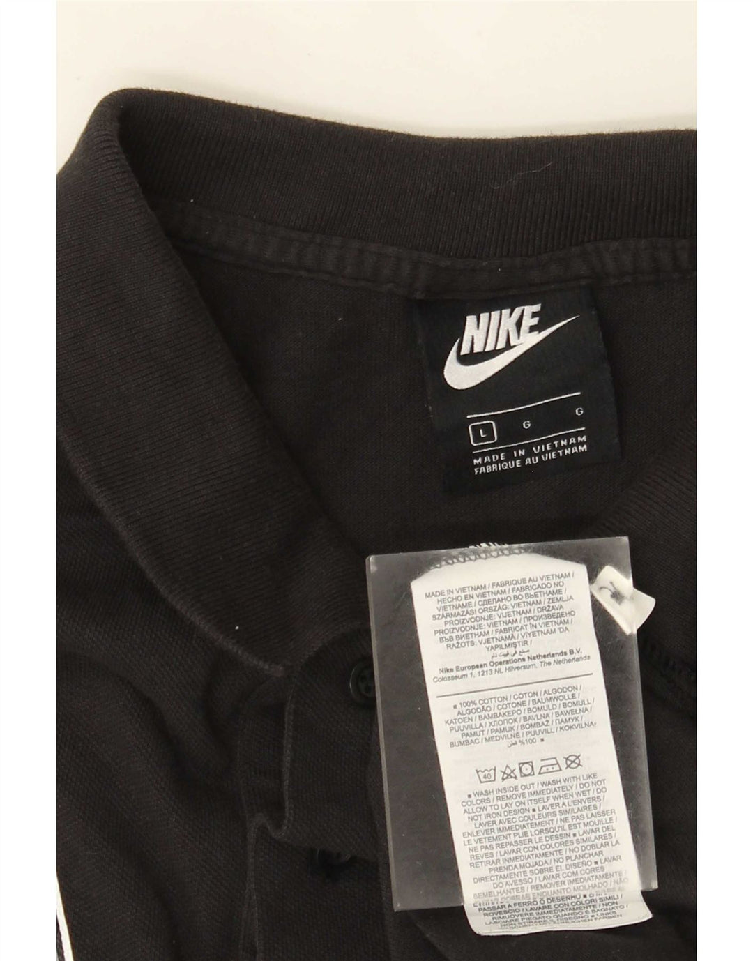Nike Polo Homme Grand Noir Coton